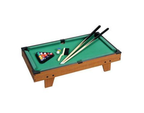 Mini Jogo De Mesa De Sinuca Bilhar Snooker Madeira 51x31x9cm