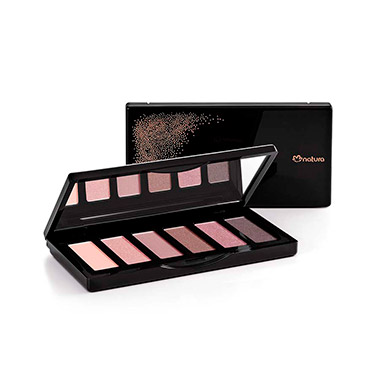 Pallete de Sombras Rosado Natura Una