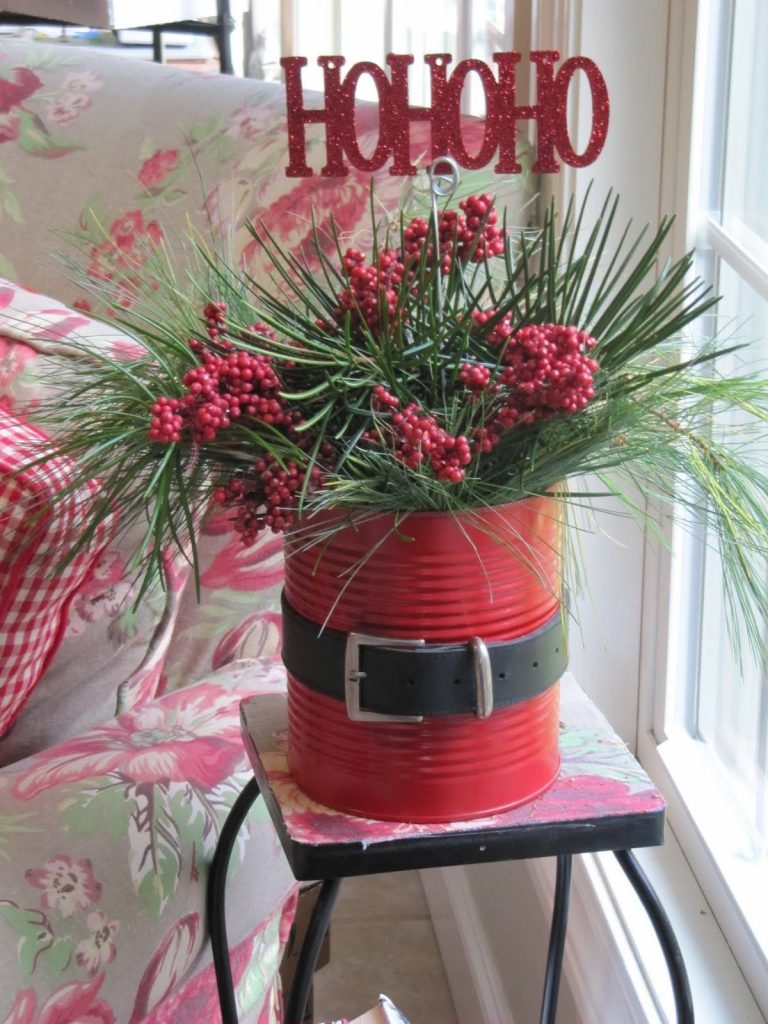 Vaso de Papai Noel de lata