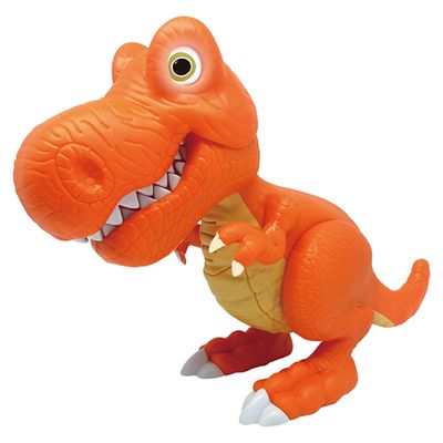 Dino com Luz e Som - Junior Megasaur - T-Rex - Laranja - Fun
